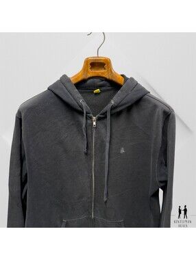 Snapchat Hoodie Mens XL  Ghost Logo Zipper Sweater Black Jacket Sweatshirt